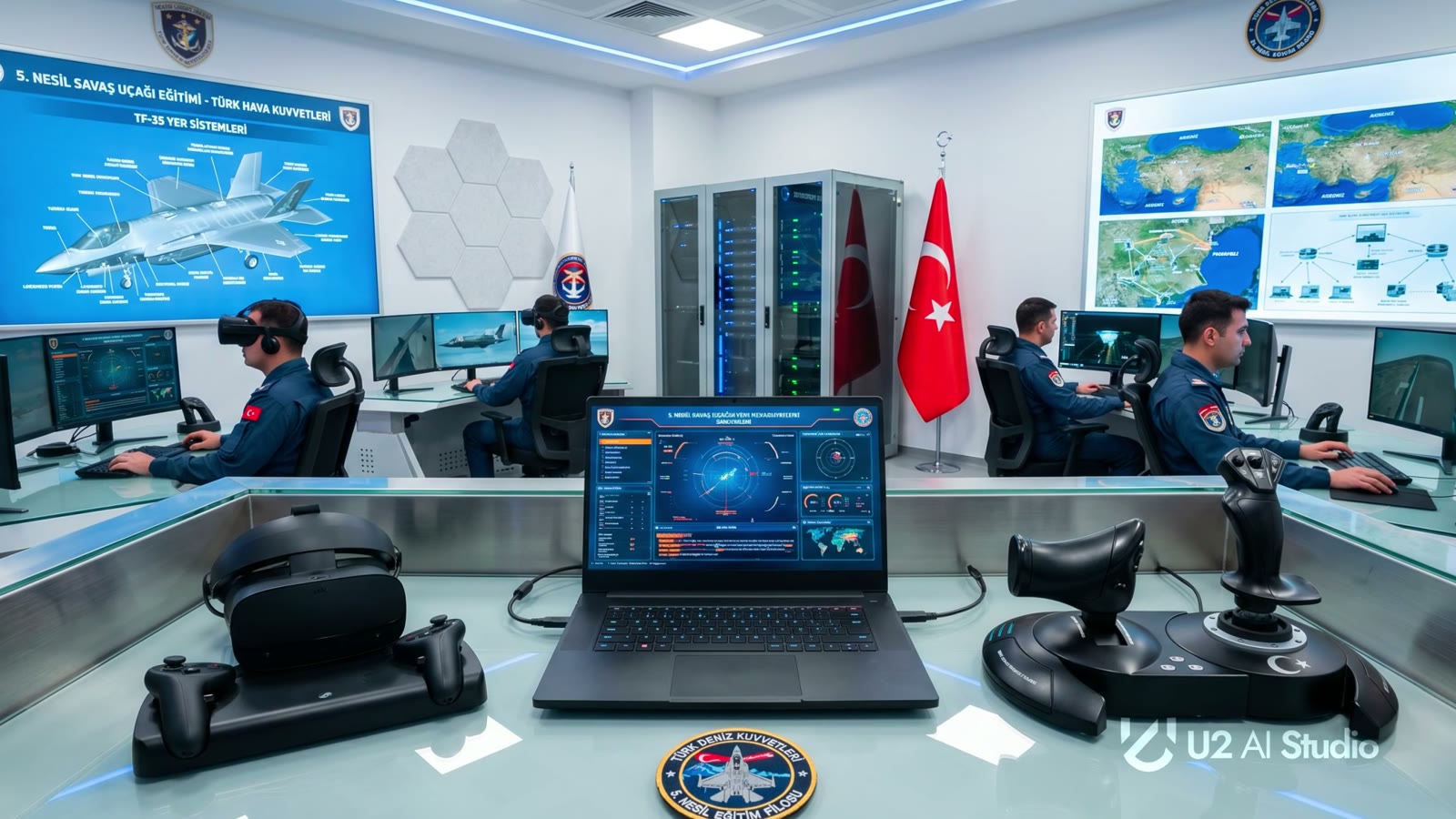 Masaüstü istasyon, HOTAS ve VR başlıklarıyla sahadaki eğitim ortamı